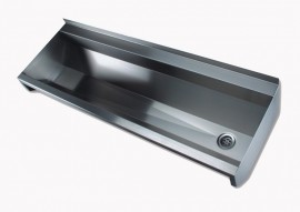 Žlab Sanela 1250 mm hranatý, neopláštěný, nerez mat   SLUN 10